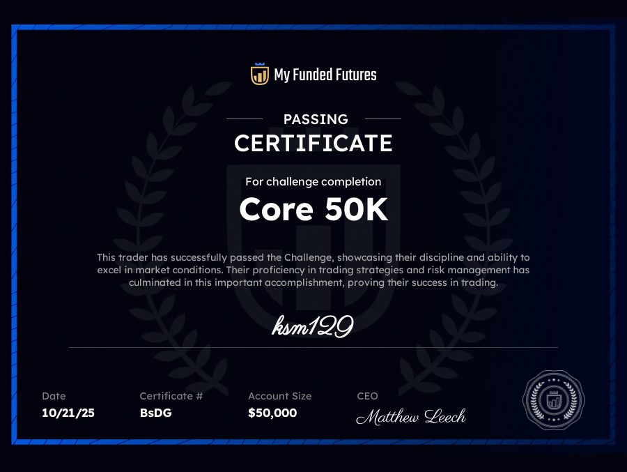 Trading result screenshot shared by 💠 KSM 💠 in the TWJ Discord