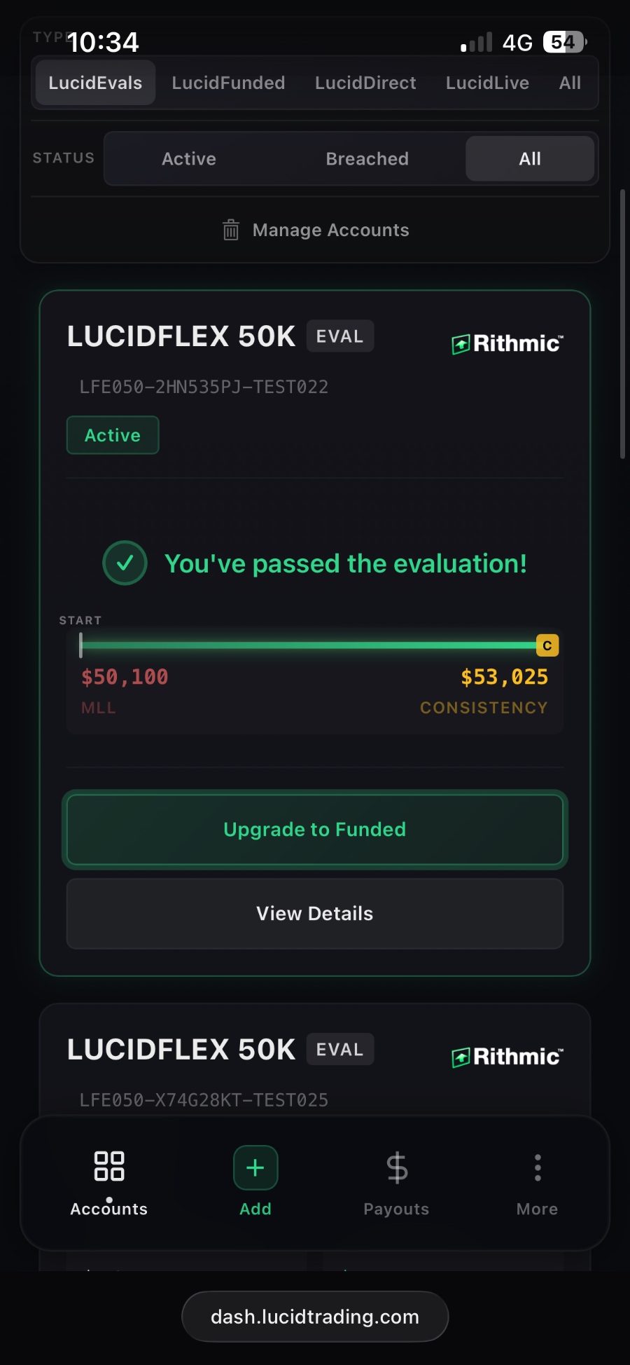 Trading result screenshot shared by Troy_Eddy in the TWJ Discord